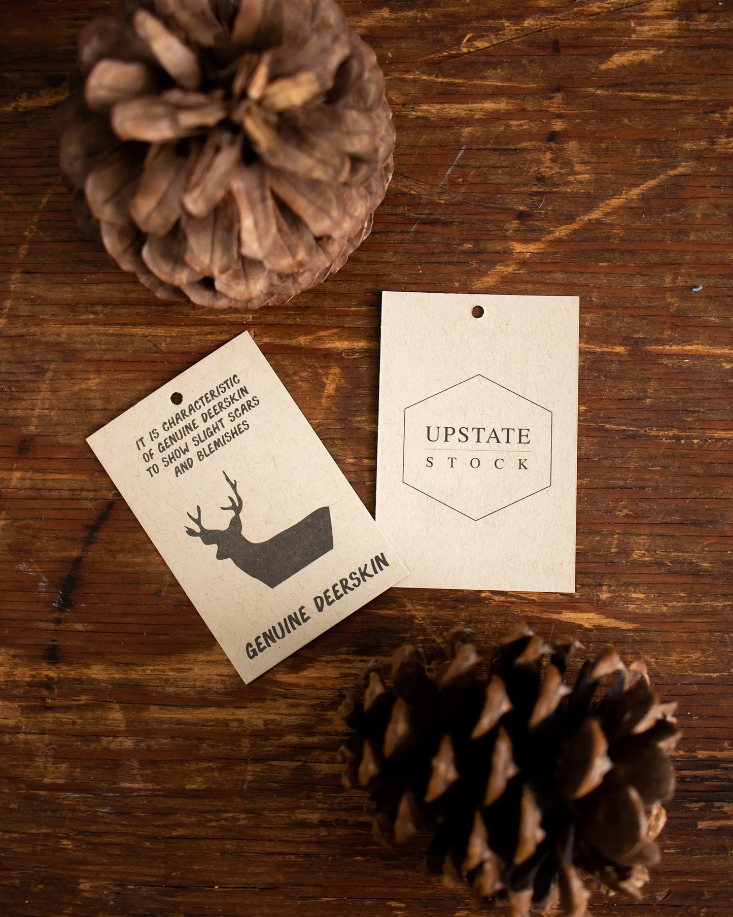 Black Melange Fingerless Glove with Black Deerskin Palm UPSTATE STOCK