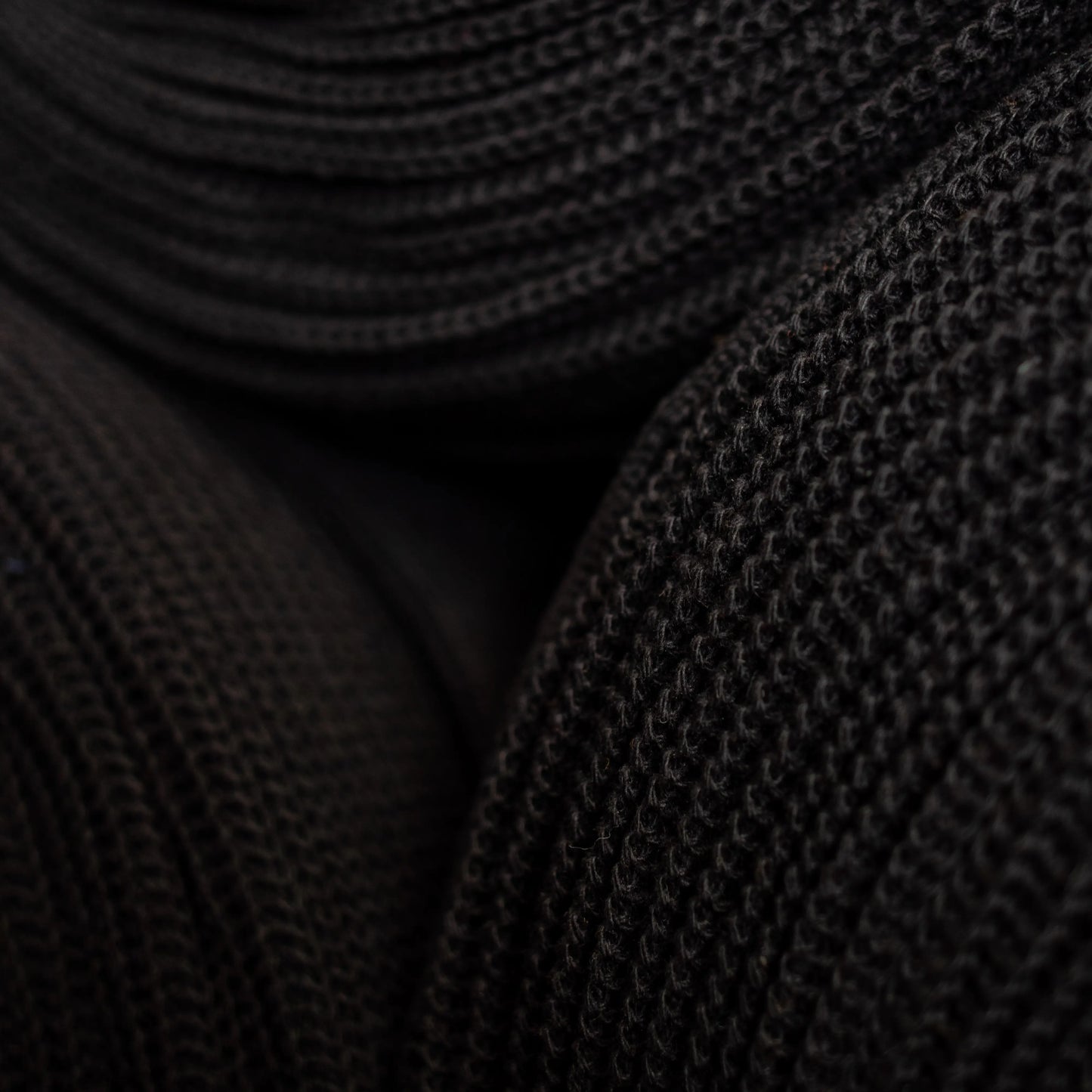 Black Upcycled Cotton Watchcap UPSTATE STOCK