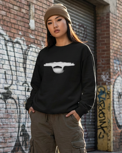 Hammerhead Jaws, Moss Apparel, Shark, Crewneck Sweatshirt