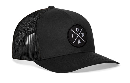 Iowa Trucker Hat | Black IOWA X Snapback