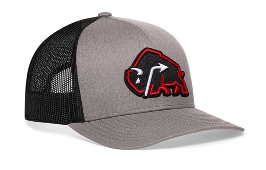 JBR x Haka Red Bison | Gray-Black Buffalo Snapback