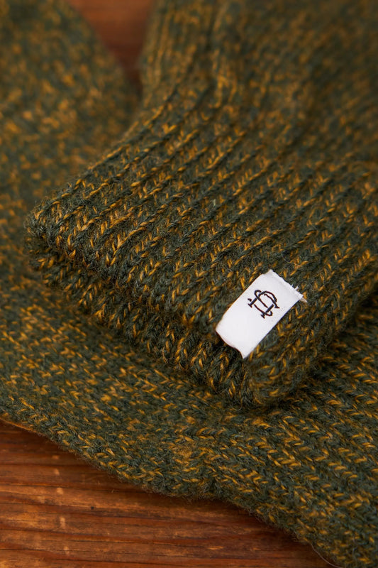 Jungle Melange Fingerless Glove with Natural Deerskin Palm UPSTATE STOCK