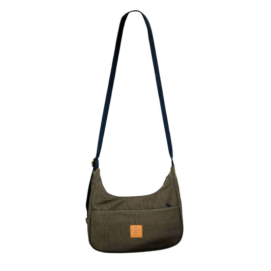 Crossbody Crescent Bag - Canvas Shoulder Bag for Women