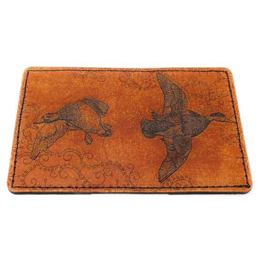 Handcrafted Leather Original Mens Wallet - Duck Hunt