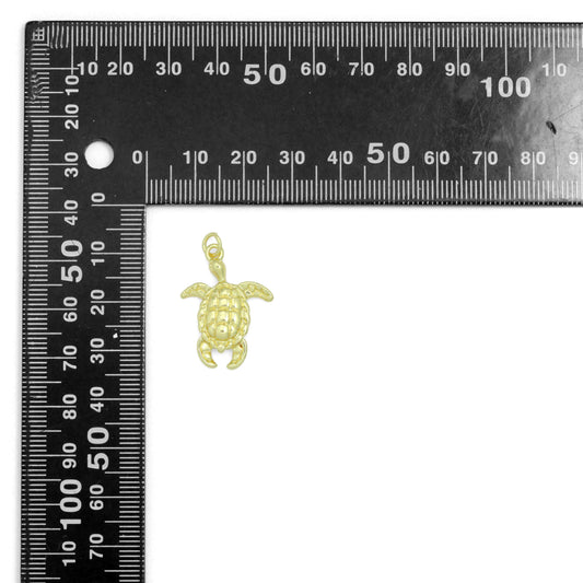 Gold Turtle Charm,Tortoise Charm Pendant, Sku#LX968