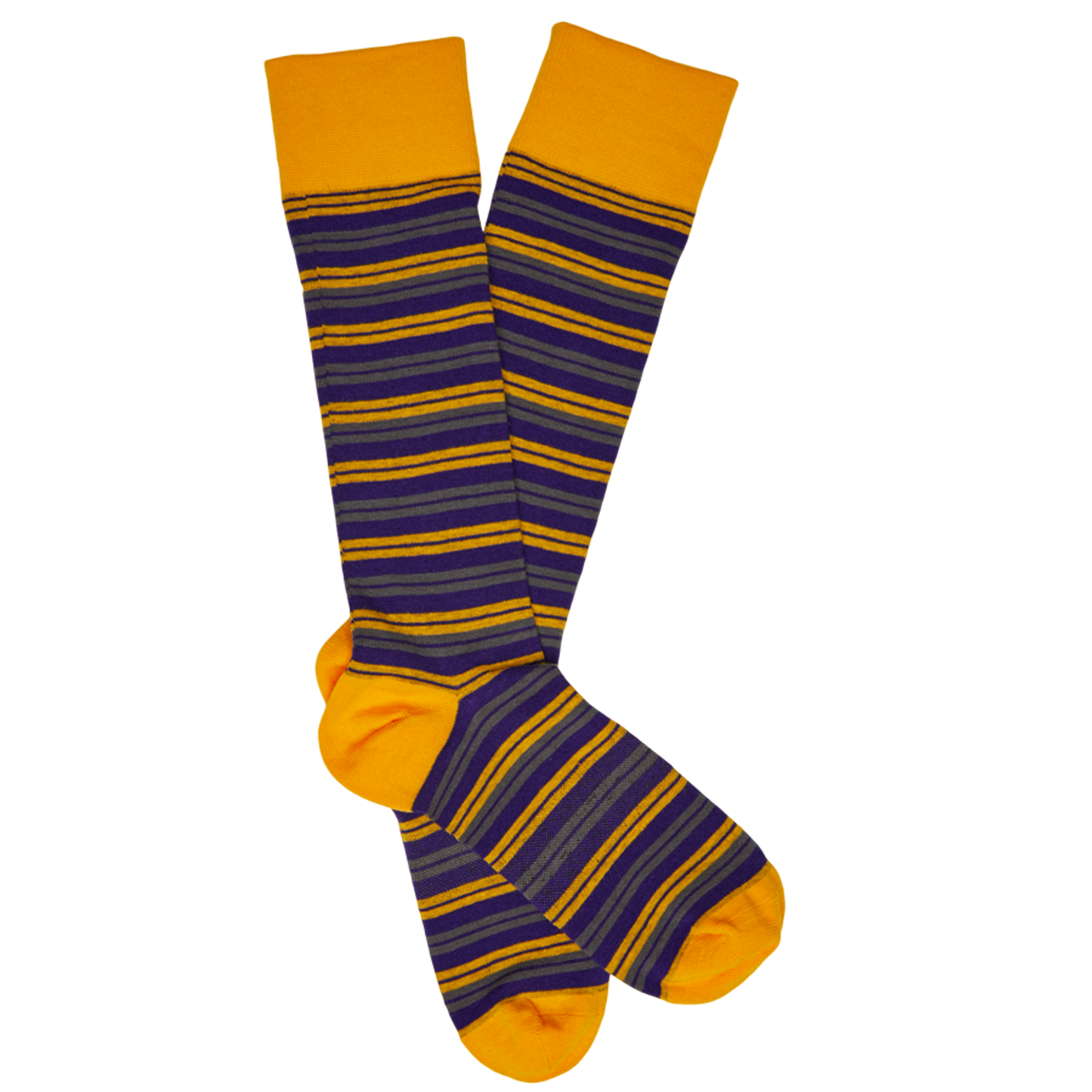 Purple / Gold Dress Socks 4 Pack