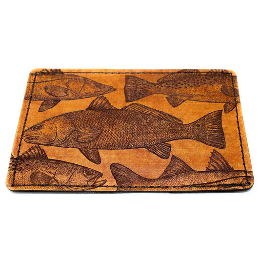 Handcrafted Leather Original Mens Wallet - FL Inshore Slam