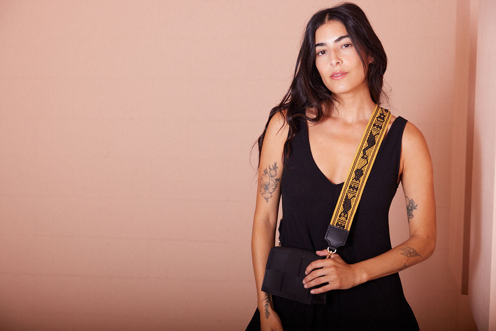 AZTEC STRAP // YELLOW + BLACK