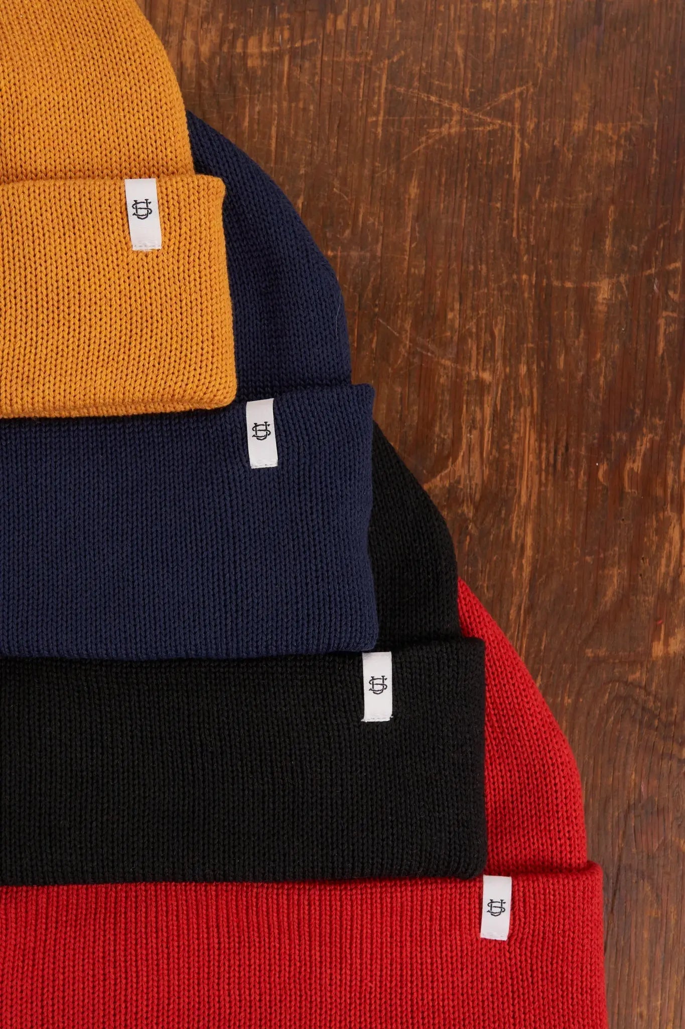 Black Easy Fit Upcycled Cotton Beanie - S/M and L/XL UPSTATE STOCK