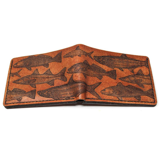 Handcrafted Inshore Slam Leather Bill Fold Wallet - Made to Order in USA