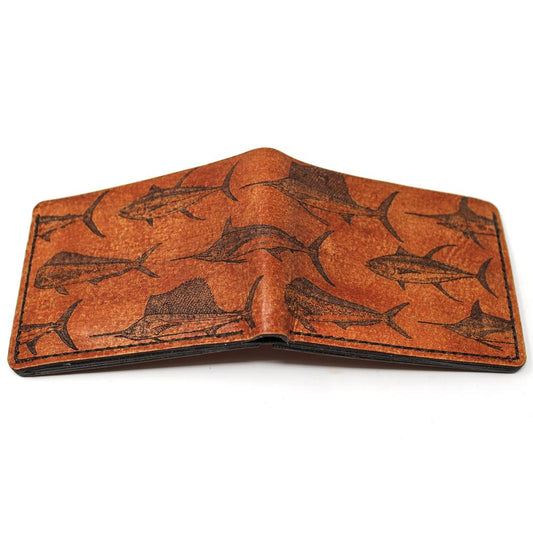 Handcrafted Offshore Slam Leather Bill Fold Wallet - Made to Order in USA