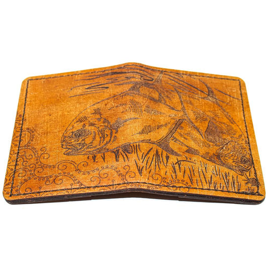 Handcrafted Leather Original Mens Wallet - Pair of Permits
