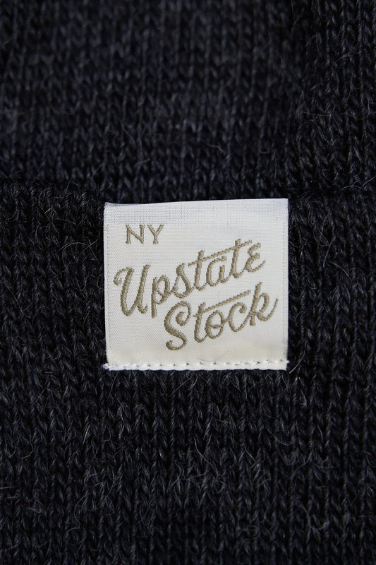 Black American Mohair Beanie UPSTATE STOCK