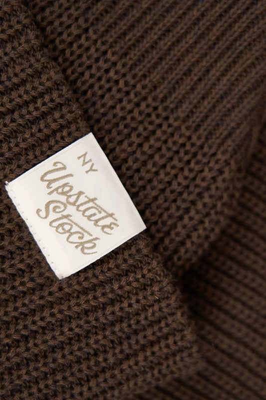 Molasses Upcycled Wool Watchcap UPSTATE STOCK