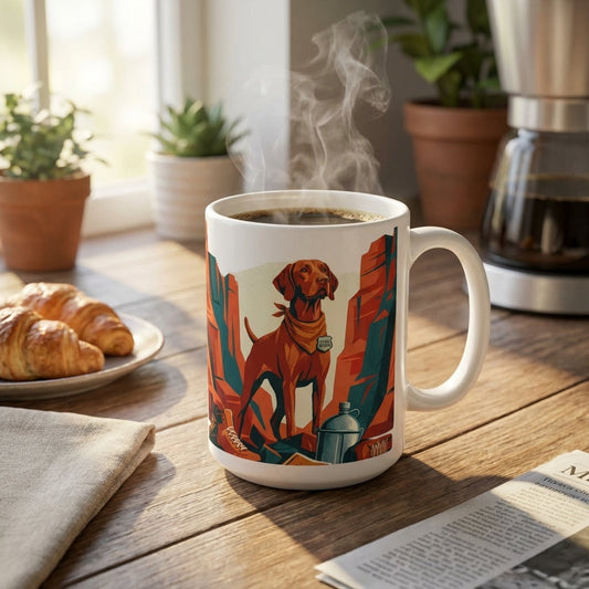 National Park Pups - Canyon Vizsla 15oz Mug