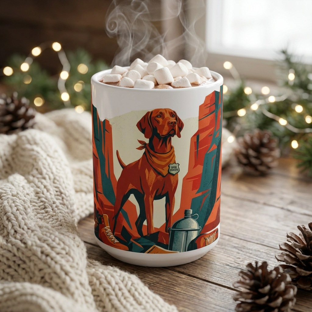 National Park Pups - Canyon Vizsla 15oz Mug