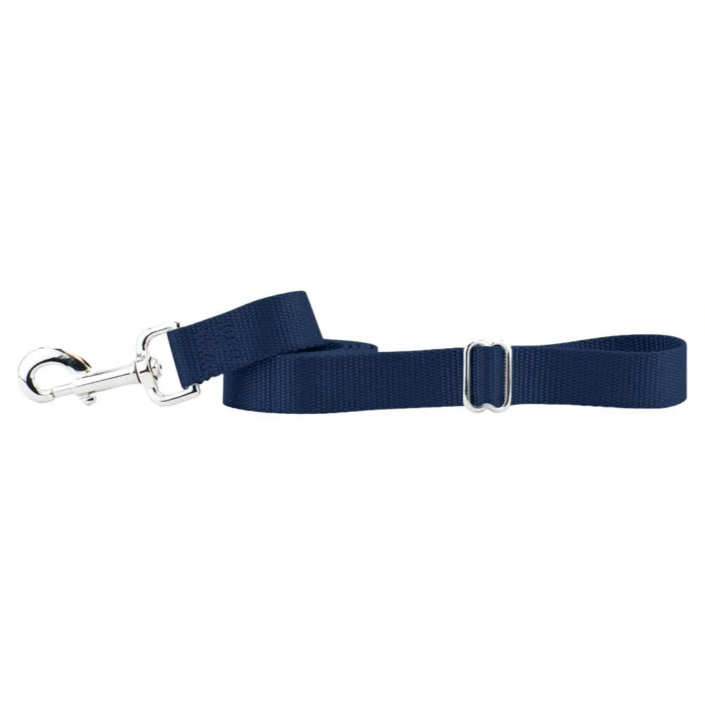 Navy Blue Nylon Dog Leash 2 Hounds Design