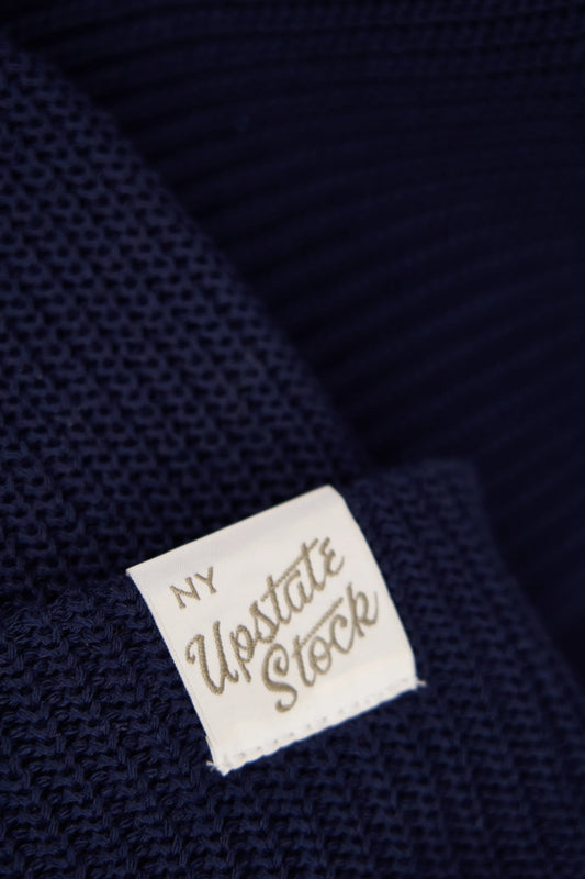 Navy Upcycled Wool Watchcap UPSTATE STOCK
