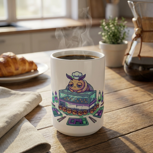 Neon Noodle Moths - Midnight Munchies - 15oz Mug