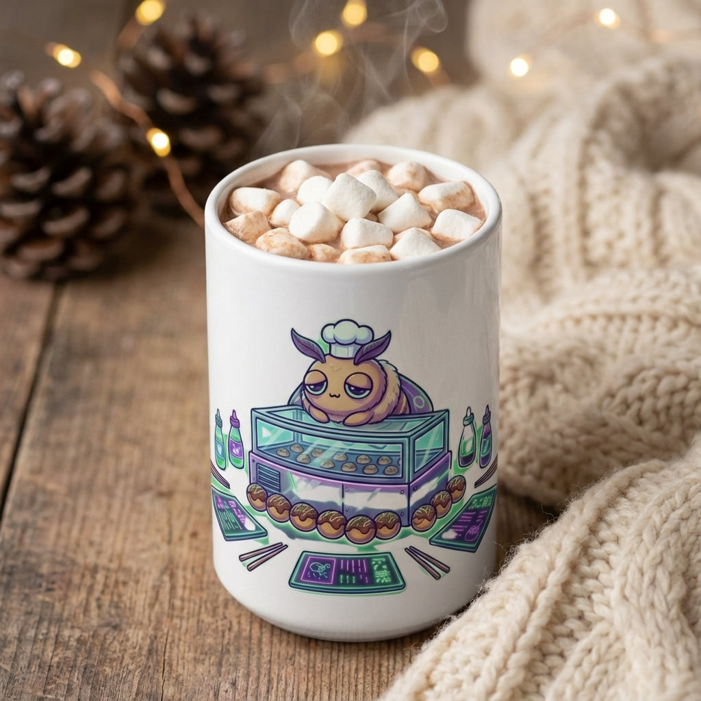Neon Noodle Moths - Midnight Munchies - 15oz Mug