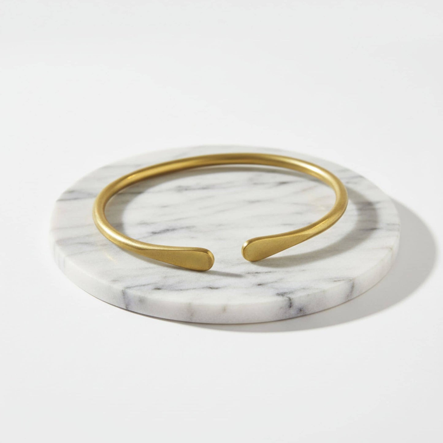 Lia Adjustable Brass Open Cuff Bracelet