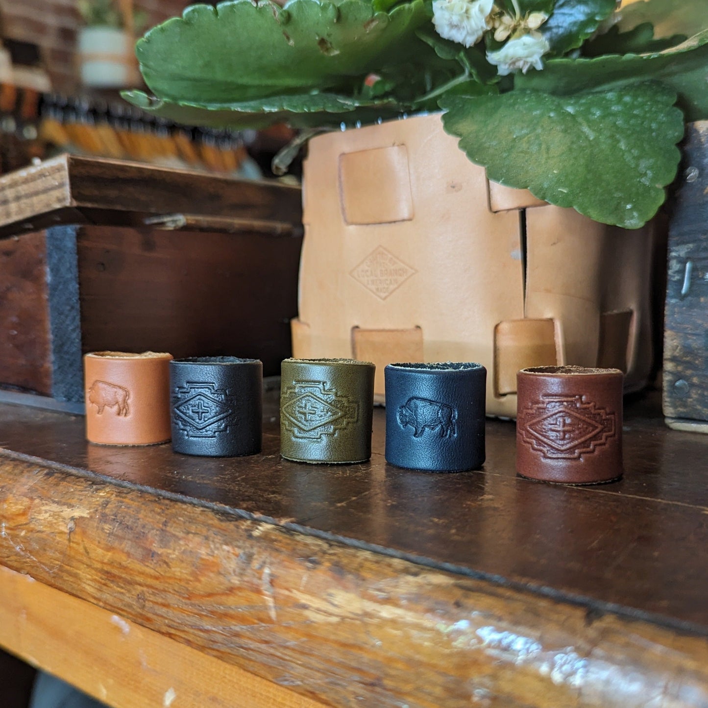 Leather Bandana Slide - USA Made