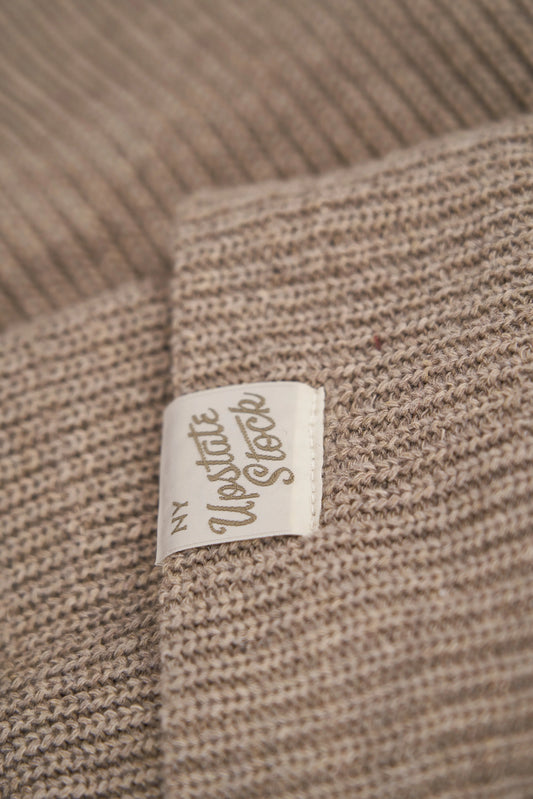 Parchment Upcycled Wool Watchcap UPSTATE STOCK