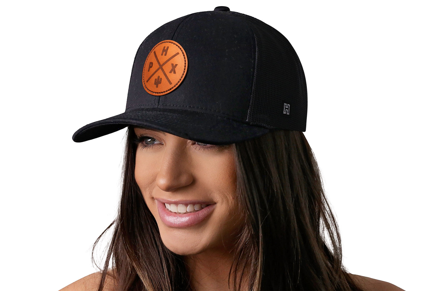 Phoenix Trucker Hat Leather | Black PHX X Snapback
