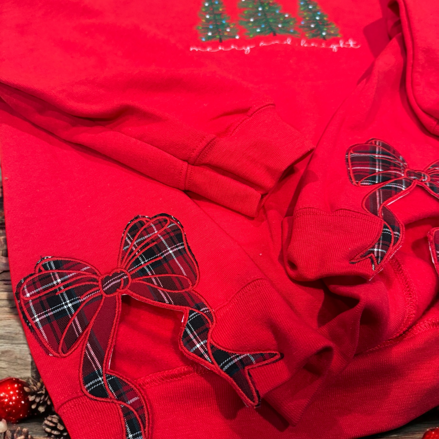 Merry and Bright - Side Bow Sweatshirt