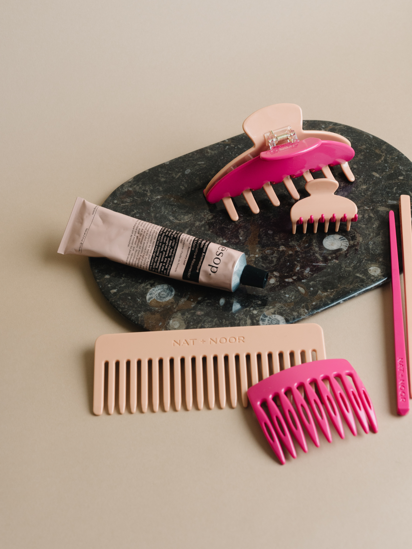 Wide Tooth Comb - Petal