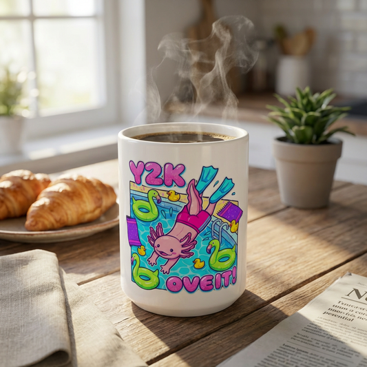Pool Party Axolotls - Axolotl Dive In - 15oz Mug