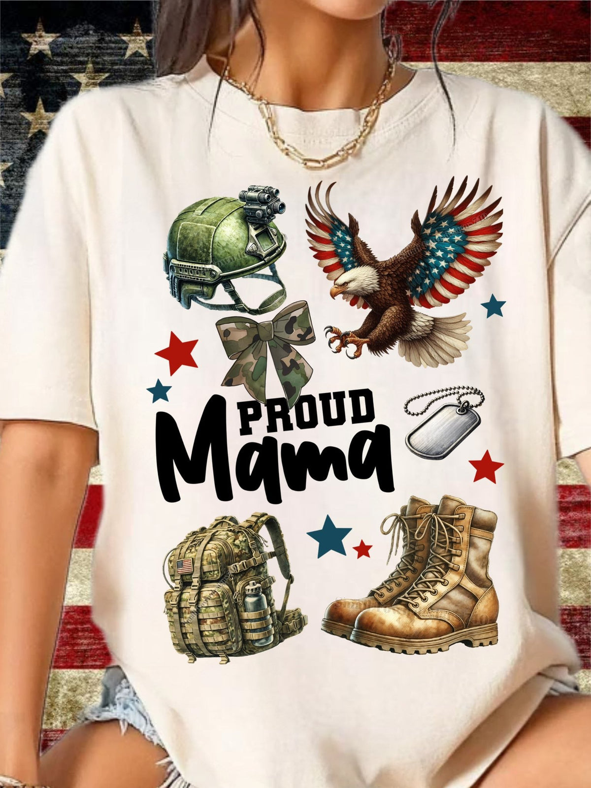 Proud Family matching Military T-shirts