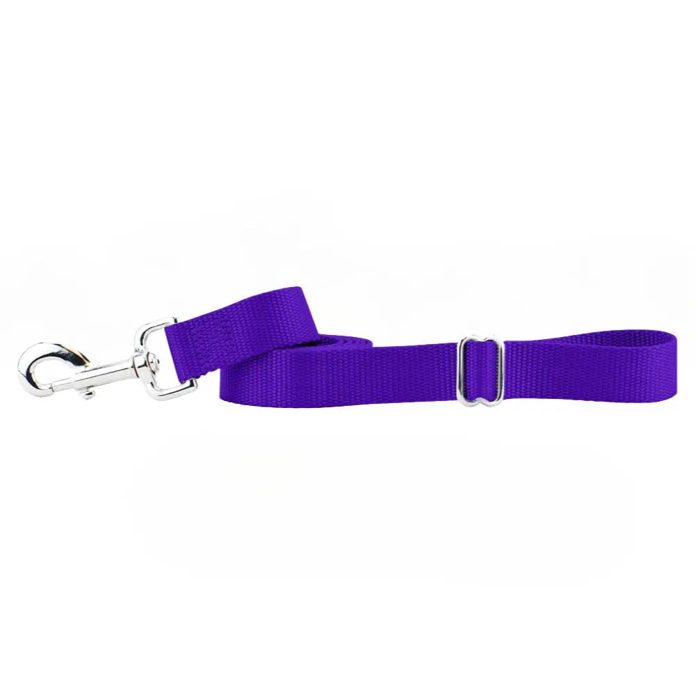 Purple Nylon Dog Leash 2 Hounds Design