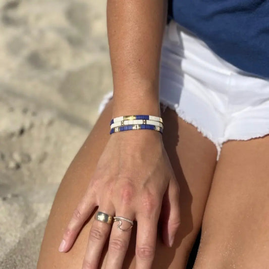 ROYALTY - Tila Bead Bracelets Stack Mack & Rex