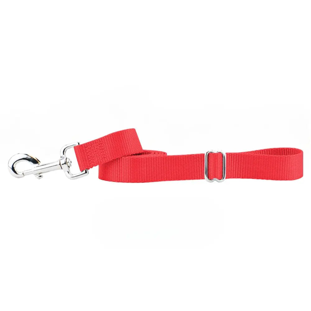 Red Nylon Dog Leash 2 Hounds Design
