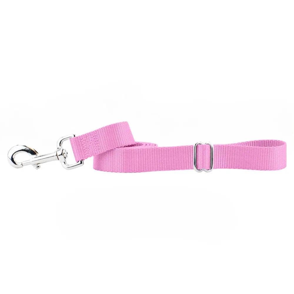 Rose Pink Nylon Dog Leash 2 Hounds Design