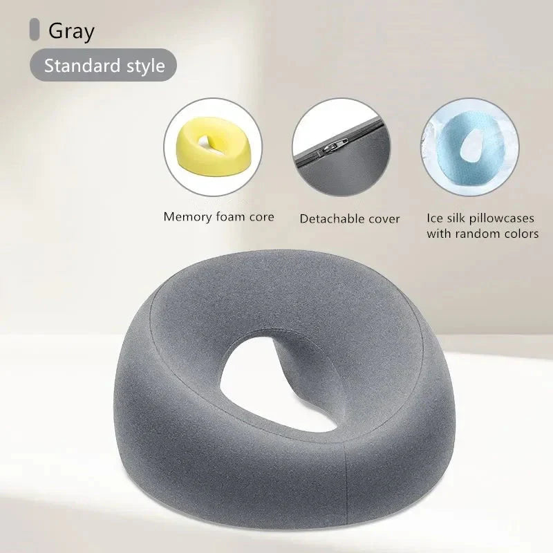 Face Down Memory Foam Pillow ā Ergonomic Desk Nap & Massage Pillow for Prone Resting, Travel & Home Use