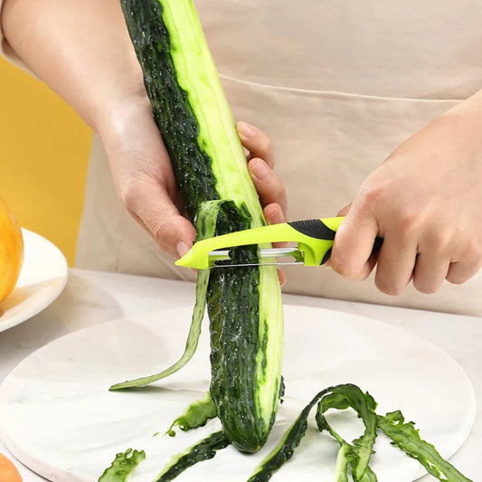 Anti-Slip Handle Peeler - Stainless Steel Blade for Fruits & Vegetables