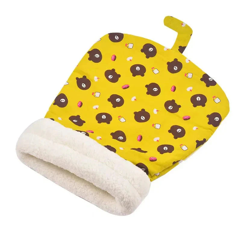 Autumn and winter warm cat kennel, closed cat bed, cute cat sleeping bag, Christmas essential pet supplies