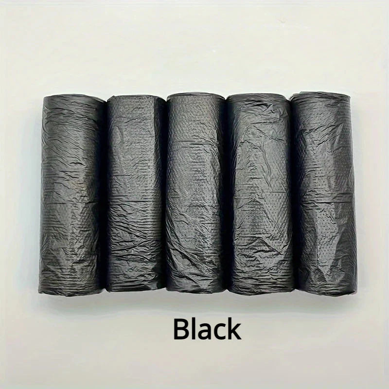 100PCS Mixed Color Thicken Disposable Garbage Bags Kitchen Storage Trash Can Liner Bags Protect Privacy Plastic Waste Bag