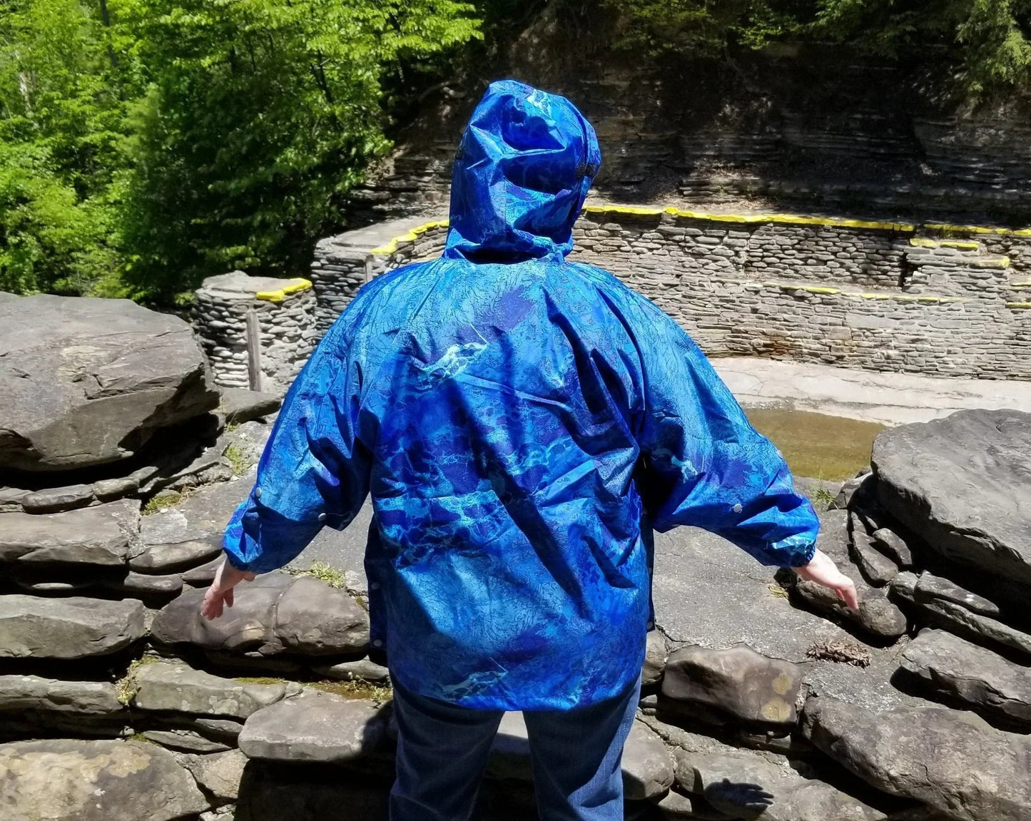 Brella Blue Unisex Rain Jacket for Youth + Petite Adults