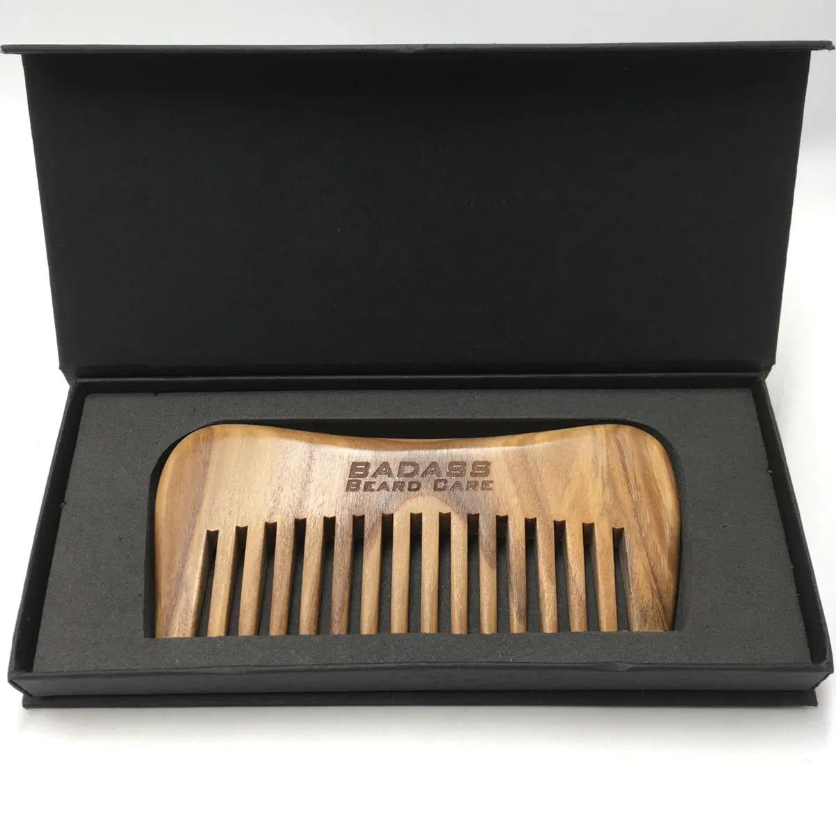 Hand Carved Sandalwood Beard Comb Badass Beard Care