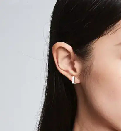 SQUARE HUGGIE GOLD - 18K Gold Plated Sterling Silver Earrings Mack & Rex