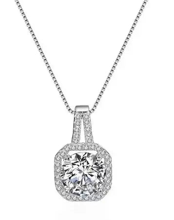 FOREVER - 925 Sterling Silver Necklace with Zircon Pendant Mack & Rex