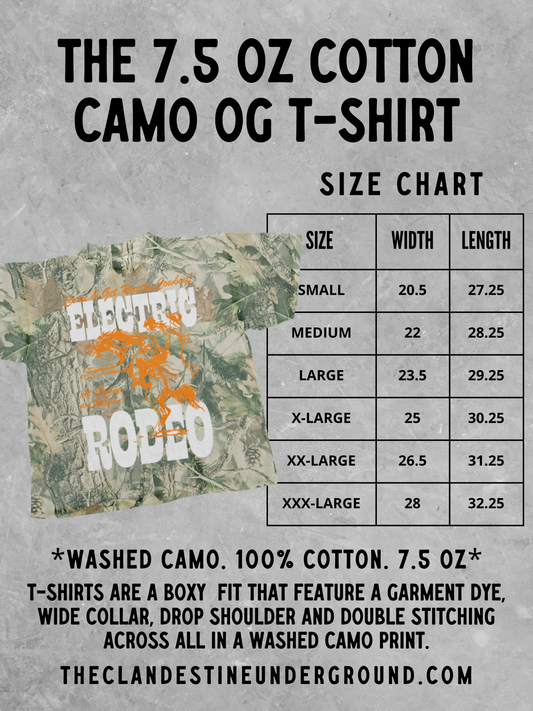 Underground Original Design: Camo Tennessee Volunteers Vintage Boxy TShirt