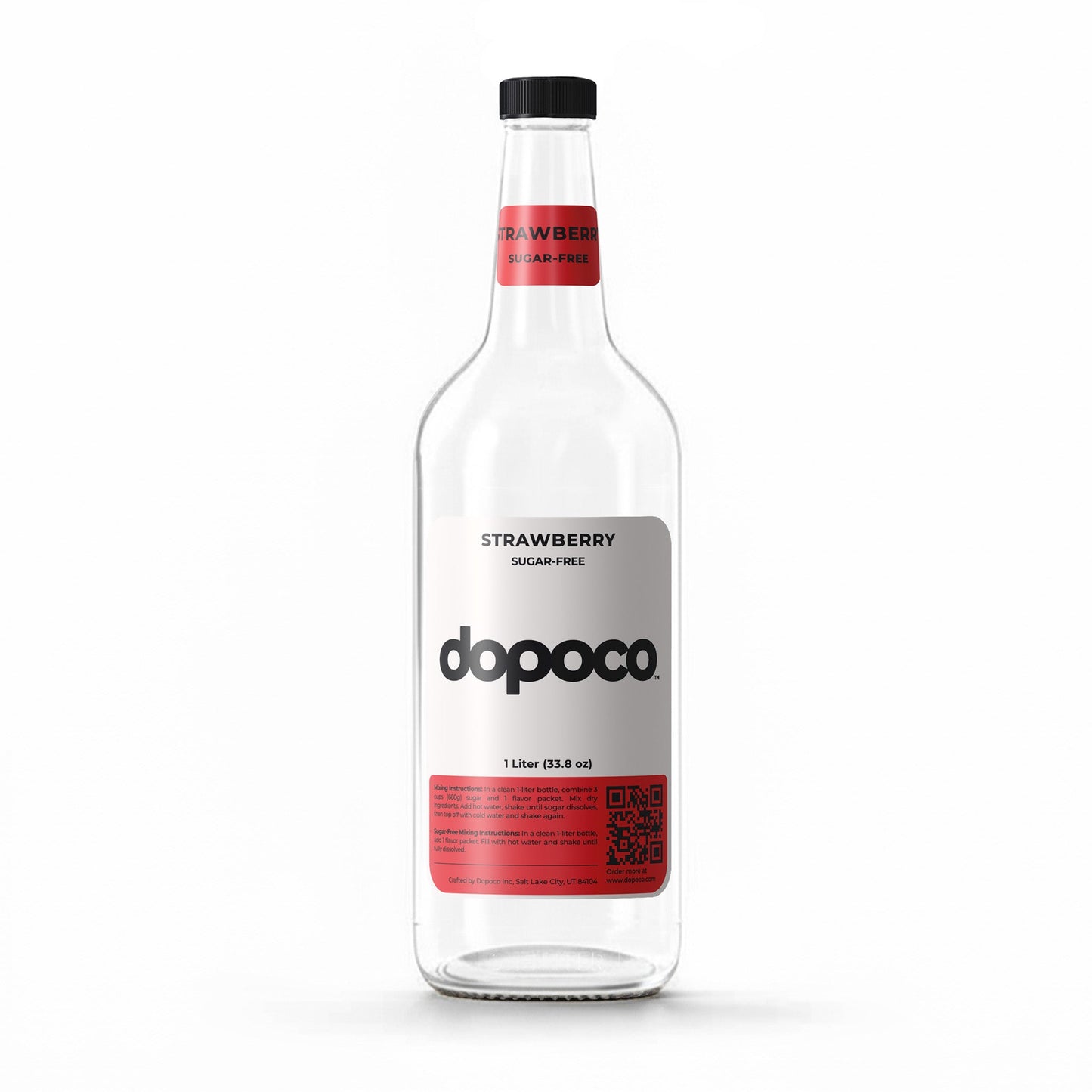 Plastic Bottle - 1 Labeled Bottle with Cap