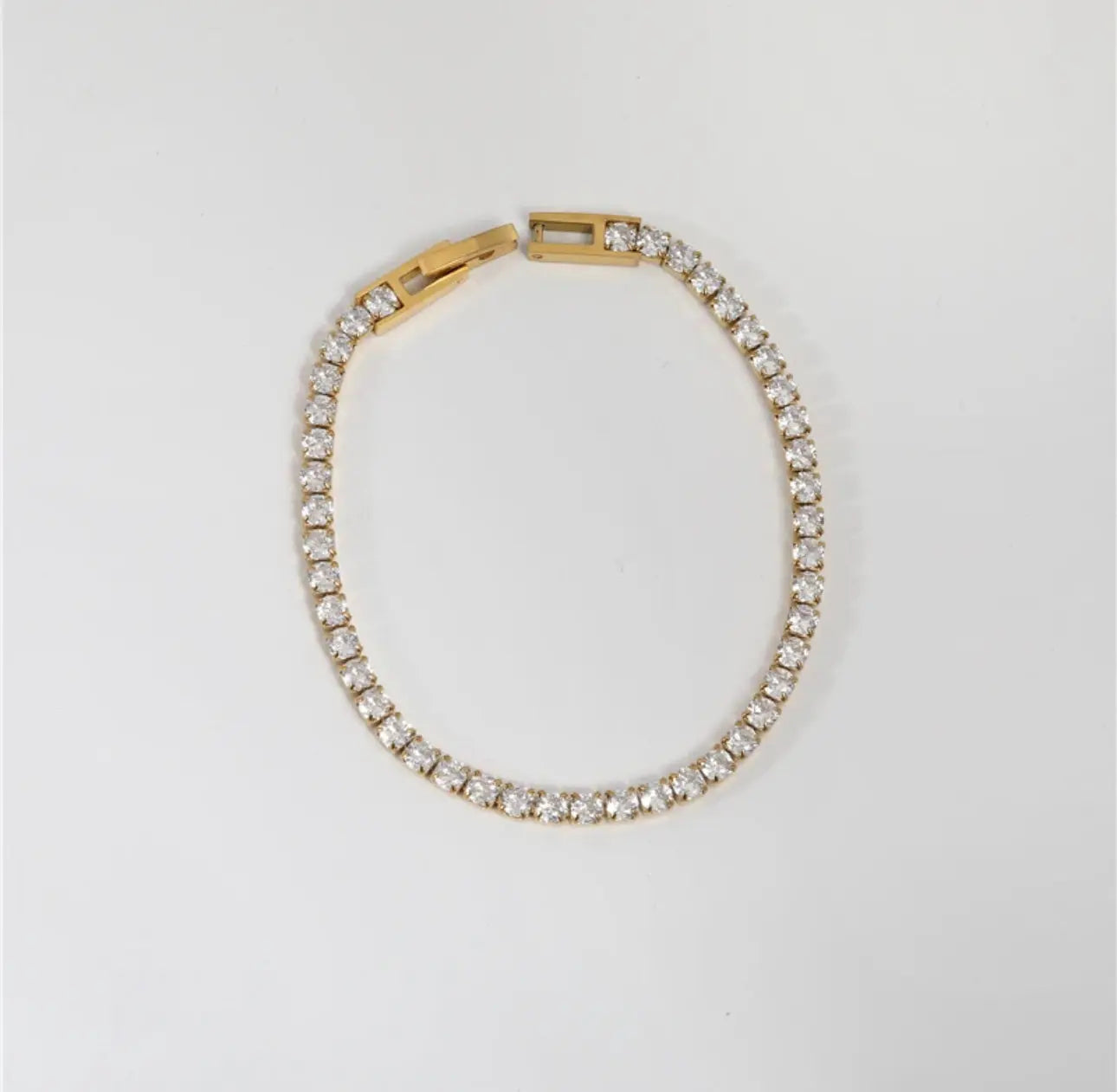 TENNIS GOLD - 18k Gold Plated Zircon Necklace or Bracelet Mack & Rex