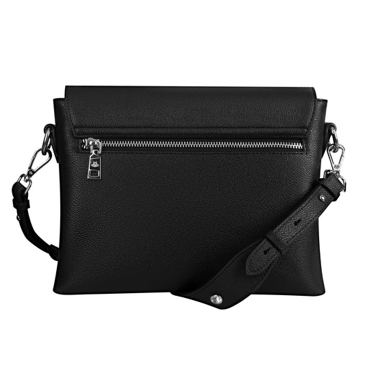 "TRIBAMETAL" LEATHER MESSENGER BAG