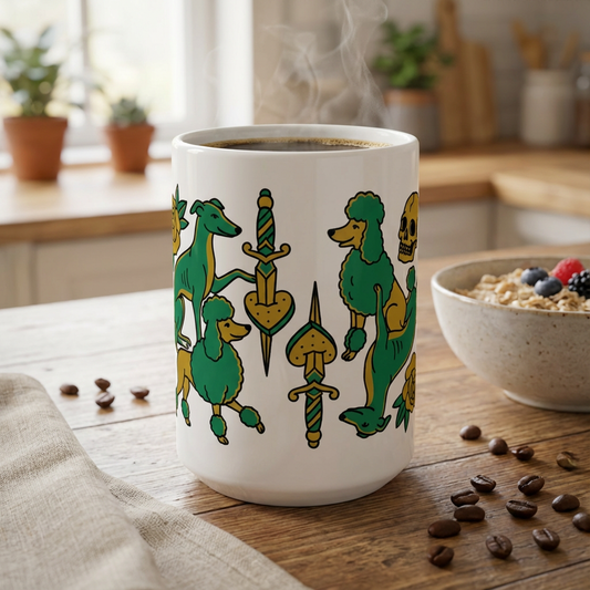 Tattoo Parlor Pups - Loyal to the Bone 15oz Mug
