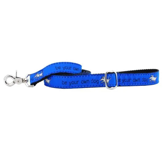 1″ Be Your Own Dog Teddy The Dog Blue Ribbon Dog Leash 2 Hounds Design